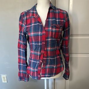 Red and Blue Abercrombie & Fitch flannel. medium